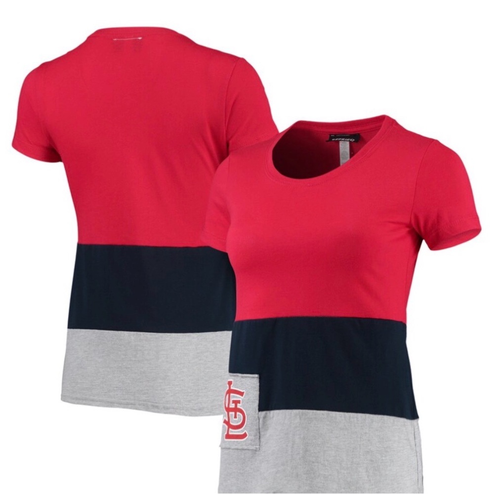 St. Louis Cardinals Women's Colorblock T-Shirt | Size: Small | New With Tags